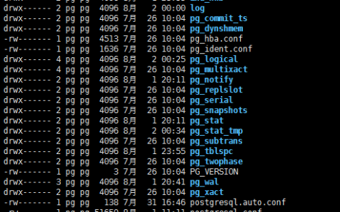 详解PostgreSQL数据目录结构，值得收藏「建议收藏」